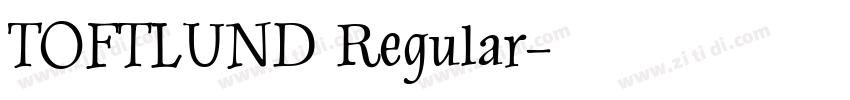 TOFTLUND Regular字体转换